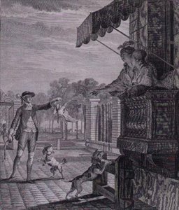 A sikeres fogadás, Camligue metszete (1785)