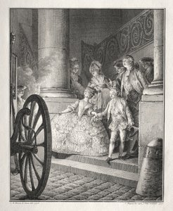 Breton Restive: A kis keresztszülők alkotó: Jean Michel the Younger Moreau
