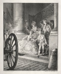 Bretonne maradéka: A kis keresztszülők, 1777. alkotó: Jean Michel the Younger Moreau