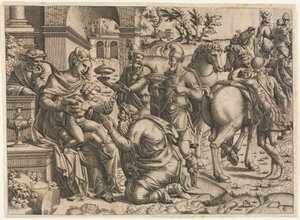 A mágusok imádása c. 1545. alkotó: Jean Mignon