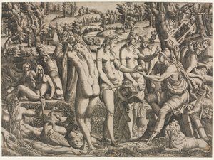 A párizsi ítélet, c. 1545. alkotó: Jean Mignon
