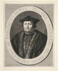 Augustin de Thou, a párizsi parlament elnöke 1535 és 1544 között alkotó: Jean Morin
