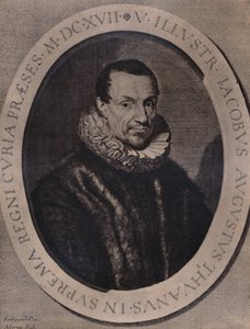 Jacques Auguste de Thou francia történész és könyvgyűjtő, 17. század 1894 alkotó: Jean Morin