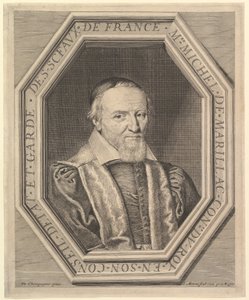 Michel de Marillac, államtanácsos és pecsétőr, 17. század. alkotó: Jean Morin