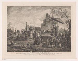 falusi színház Le Marchand de Mitridate (cím a tárgyon) Nyomatok Philips Wouwerman festményei után (sorozat címe) Wouwermans Hollandois Ph.pe életművei (sorozat címe)