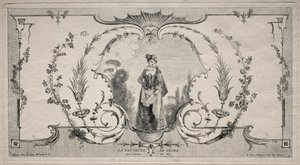 Flora kedvence, arabeszk. alkotó: Jean Moyreau