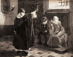 A nagy spanyol inkvizítor, Fray Tomas de Torquemada (1420-1498), II. Ferdinánd Aragóniai és Kasztíliai Izabella katolikus királyok közül