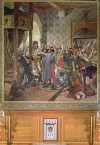 Etienne Marcel († 1358) védte a Dauphint a csőcseléktől 1358-ban alkotó: Jean Paul Laurens