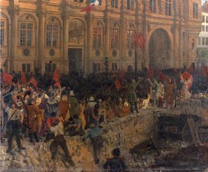 A köztársaság kikiáltása 1848. február 24-én, c. 1902. alkotó: Jean Paul Laurens