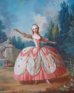 Barbara Campanini (1721-1799), La Barbarina (La Barberina) néven ismert portré - Jean Philippe Delaroche (1710-1767) festménye - 1721 - Olaj, fa - 68,5x56,5 - Magángyűjtemény alkotó: Jean-Philippe de La Roche