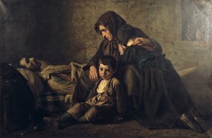 Festmény, cím ismeretlen, 19. század közepe alkotó: Jean Pierre Alexandre Antigna