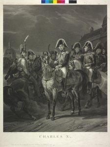 X. Károly francia király.