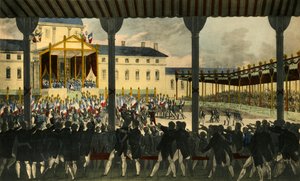 A Champs-de-Mai közgyűlés belső képe..., 1815, 1921.