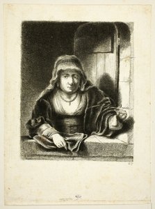 Nő az ablakban alkotó: Jean Pierre Norblin de La Gourdaine