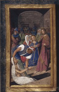 Lázár feltámadása Lettres bâtardesből, 1490-1510
