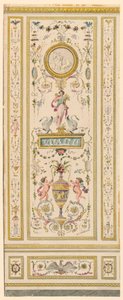 Rajz, díszes panel, 1775-1800 alkotó: Jean Simeon Rousseau