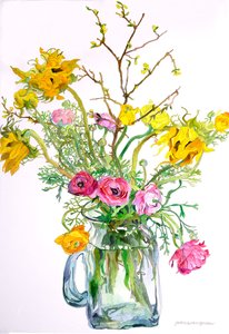 Napraforgó Ranunculus alkotó: Jean Swan Gordon