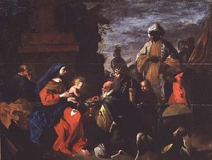 A mágusok imádása, 1640-45 körül (olaj, tábla)