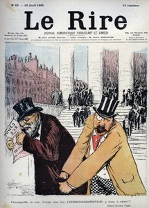 A páratlan, az igazi, az egyetlen aranybánya, az örök gogogo-kút, végrendeletet adok - Jean Veber (1868-1928) rajza Le rire du 13 avril 1895 alkotó: Jean Veber
