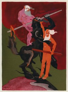 Ovidius szerelmes könyvei: A vad Lapithae és a kentaurok szörnyűséges neme (színes litográfia)