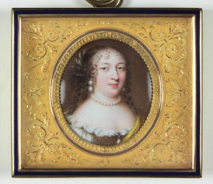 Egy hölgy, Madame de Louvois (zománc)