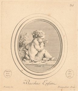Bacchus enfant alkotó: Jeanne Antoinette Poisson, marquise de Pompadour after François Boucher after Jacques Guay