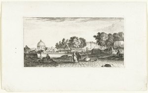 Kilátás a párizsi Dôme des Invalidesre Vues de Paris (sorozat címe) Párizsi kilátások (sorozat címe) alkotó: Jeanne Françoise Ozanne