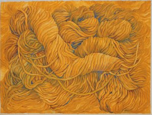 Wool Ochre Yellow, 2013 (Gouache on paper)
