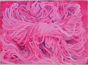 Wool Pink, 2013 (gouache, papír)