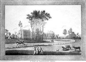 Paddington Green kilátása, 1782-3 (akvatinta) alkotó: Jefferyes Hammett O
