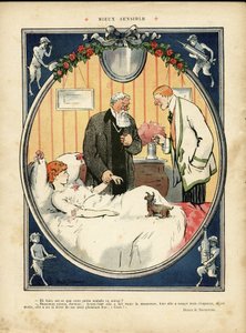Illusztráció: Jehan Testevuide (1873-1924) a Le Lire-ben, 2. sz. 375, 09/04/10 - Jobban érzékeny - Orvosi