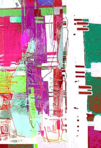 Élénk, glitch-es absztrakt alkotó: Jenja Braun