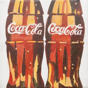 Coca Cola palackok (akril)