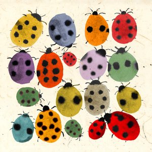 INKY LADYBIRDS, 2022 (akvarell) alkotó: Jenny Frean