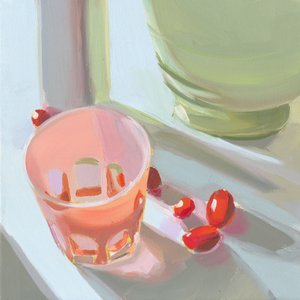 Rózsaszín üveg alkotó: Jenny Westenhofer