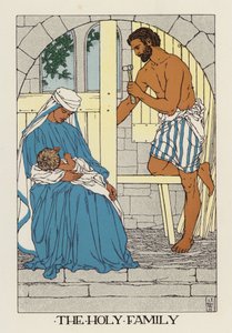 A Szent Család (színes litográfia) alkotó: Jenny Wylie