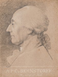 Az államférfi portréja, A.P. Bernstorff alkotó: Jens Juel