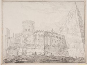 Cestiuspyramiden ved Porta S. Paulus alkotó: Jens Petersen Lund