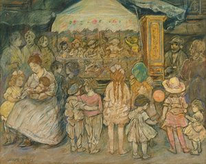 Körhinta, 1924 körül (pasztell, papíron)