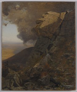 Egy szikla a Kaatskillsben, 1863 körül alkotó: Jervis McEntee