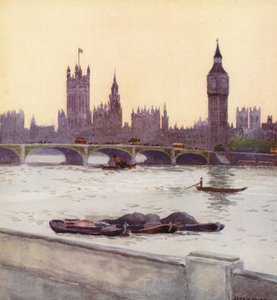 A Parlament épülete (színes litográfia)