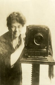 Beals önarckép, 1918-20 körül (zselatin ezüst fotó) alkotó: Jessie Tarbox Beals