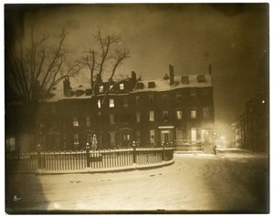 Bostoni utcakép, Boston, USA, 1902-1910 körül (zselatin ezüst fotó) alkotó: Jessie Tarbox Beals