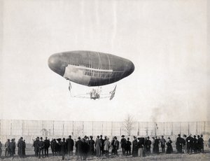 Francois léghajó az 1904 -es világkiállításon közlekedési minisztériumból repülve alkotó: Jessie Tarbox Beals