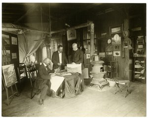 Balról jobbra: Cullen Yates – kitakarva – Walter Dean, 1905–1911 körül (zselatin ezüst fotó) alkotó: Jessie Tarbox Beals