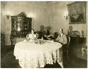 Michael Fokine és Fokina felesége, 1926-36 körül (zselatin ezüst fotó)