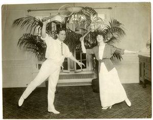 Új párizsi táncosok, Señor Sebastian és Mme Mann – táncoltak az Albemarle Hoffman Roof Garden megnyitóján, 1905-1918 körül (zselatin ezüst fotó) alkotó: Jessie Tarbox Beals