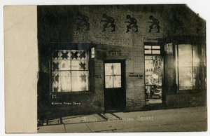 Éjszaka a Sheridan Square-en, Greenwich Village, New York, USA, 1918-1919 körül (zselatin ezüst fotó) alkotó: Jessie Tarbox Beals