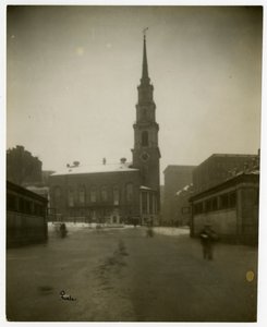 Park St Church, Boston, Mass, USA, 1902-1910 körül (zselatin ezüst fotó) alkotó: Jessie Tarbox Beals