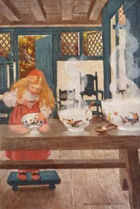Goldilocks, avagy a három medve (színes litográfia) alkotó: Jessie Willcox Smith